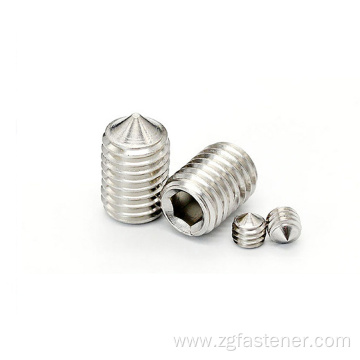 Stainless steel SUS316 set screws with cone point